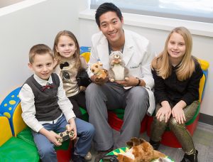 Dr. Lee With Young Patients
