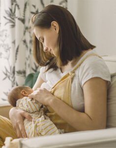 Mother nursing infant